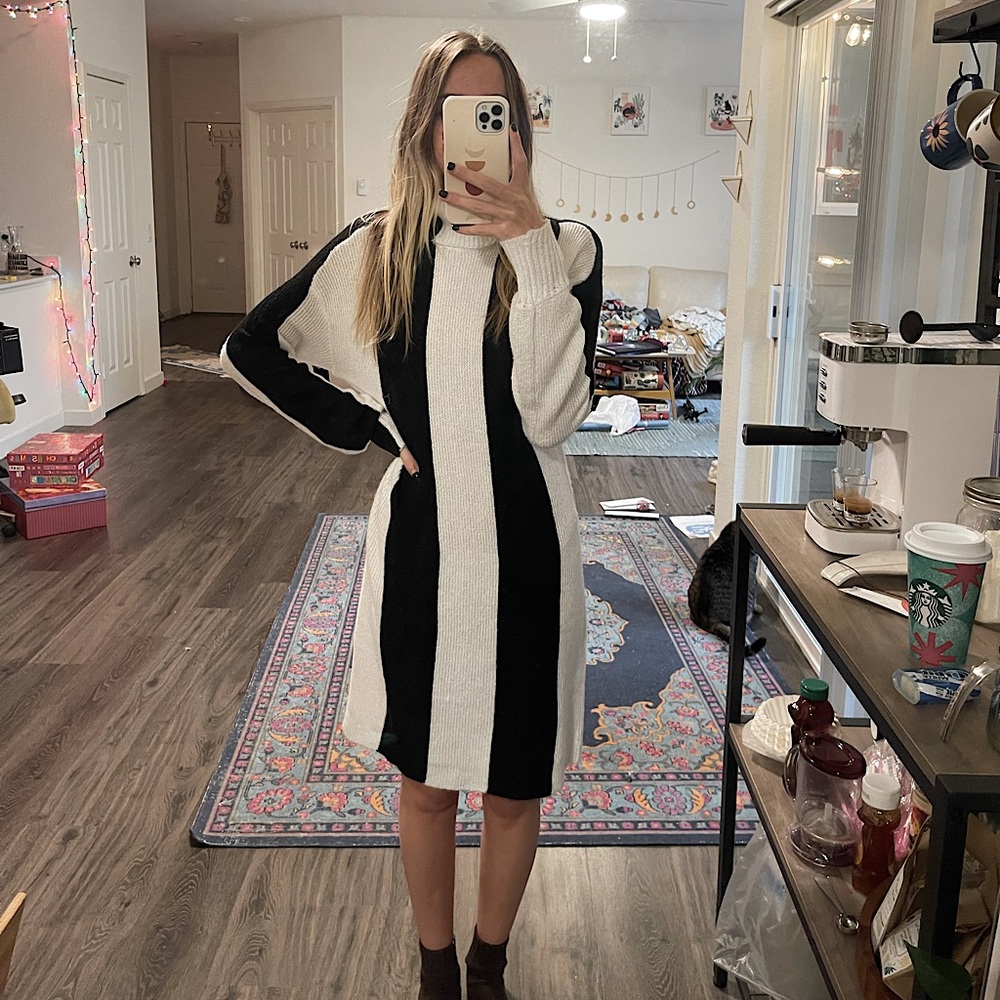 Striped Sweater Dress
